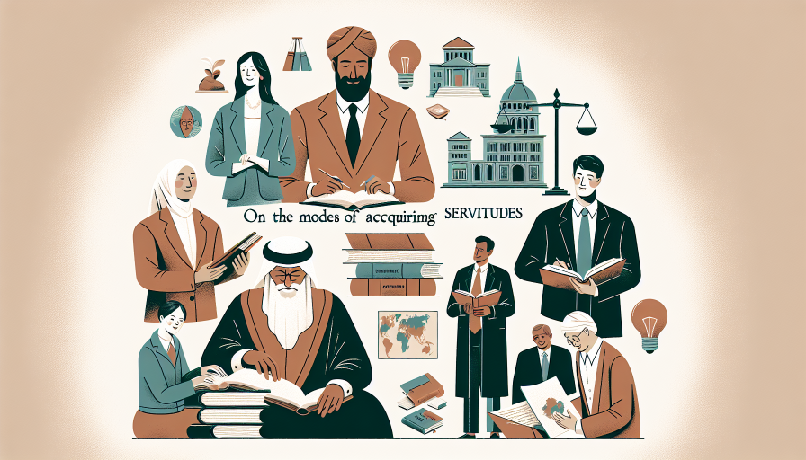 de los modos de adquirir las servidumbres