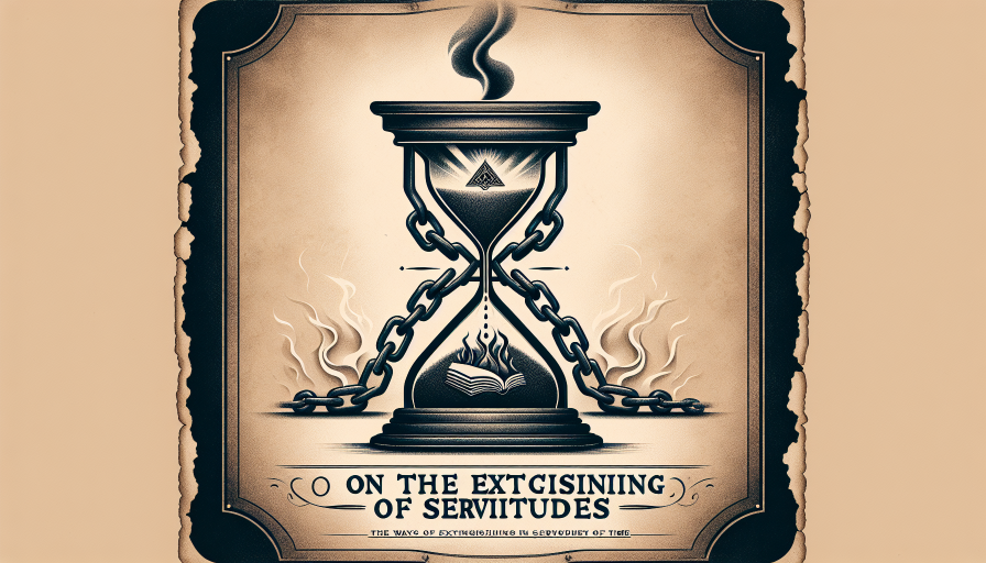 de los modos de extinguirse las servidumbres