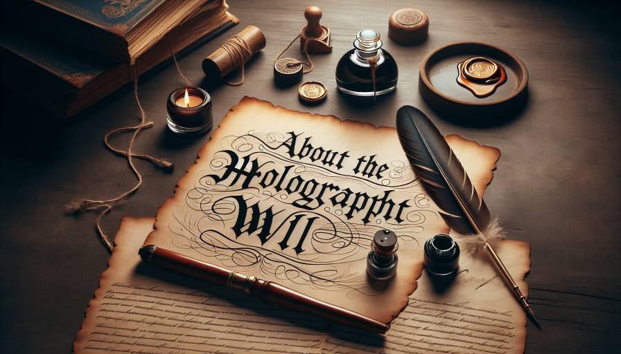 Del testamento ológrafo