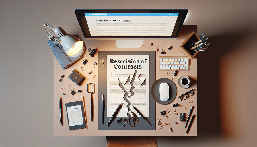 rescisión de contratos